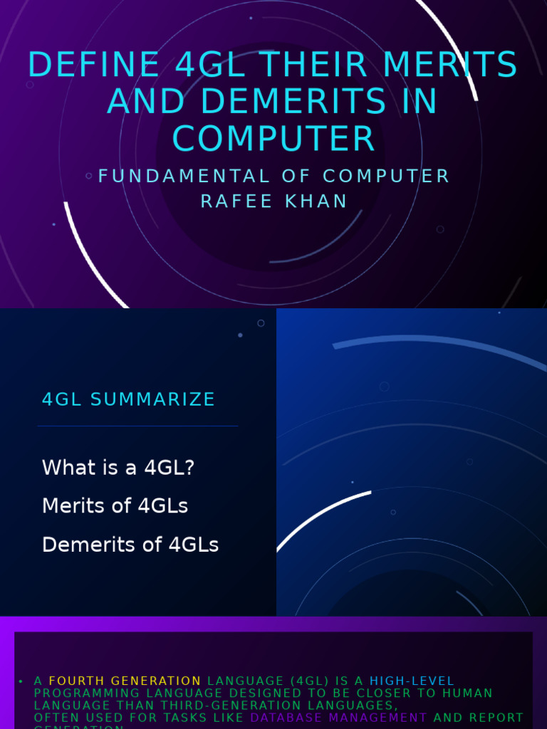 4GL Programming: Pros and Cons | PDF | Office Equipment | Software ...