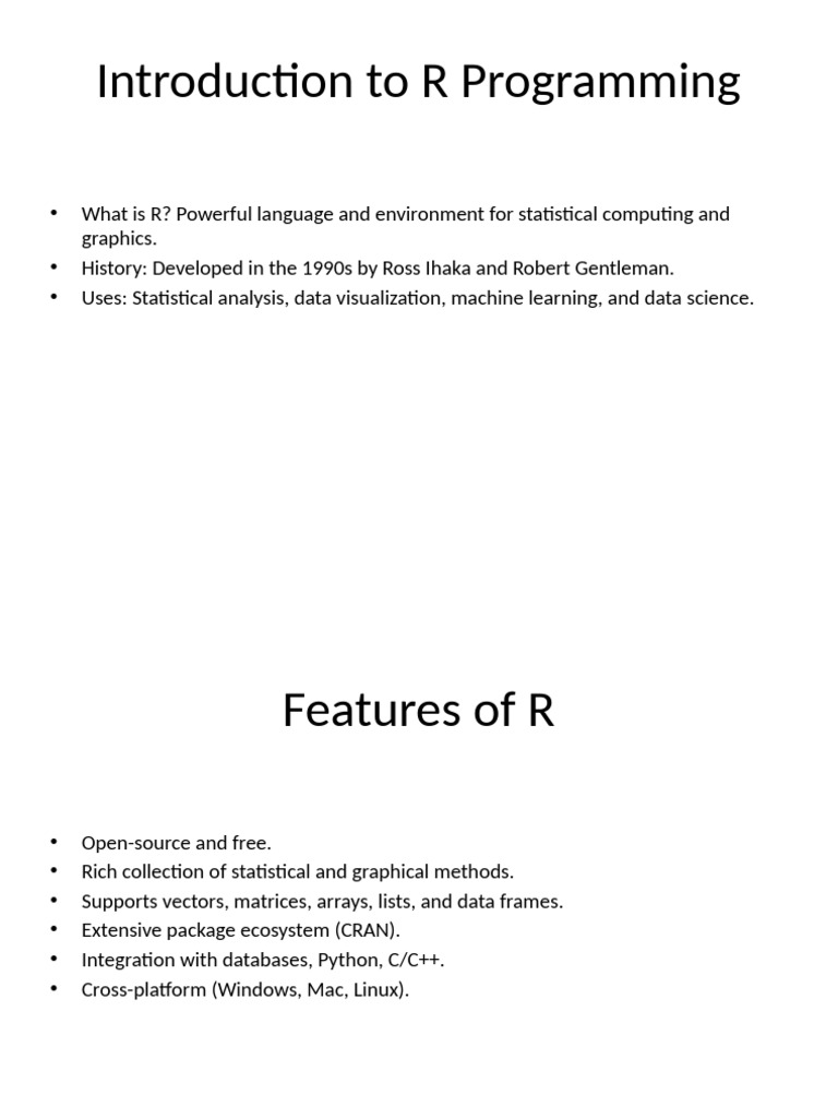 Introduction to R Programming Basics | PDF | Data Type | Computing