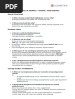 Infosys Employee Health Insurance FAQ | PDF | Payments | Insurance