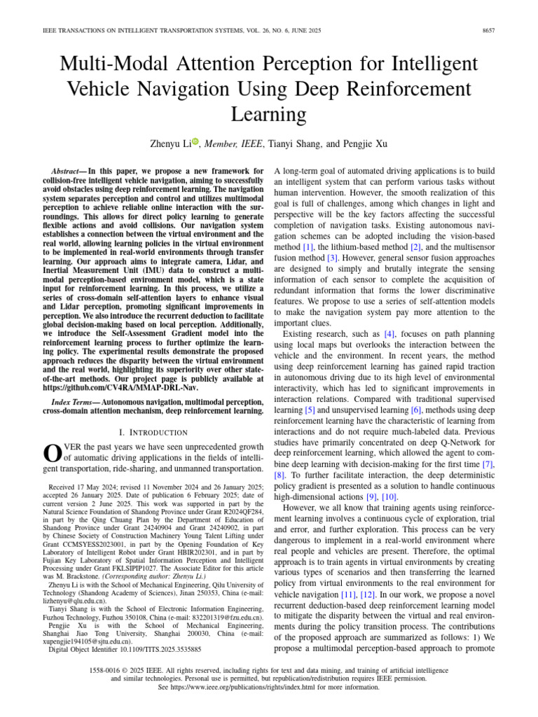 Multi-Modal Navigation with Deep RL | PDF | Image Segmentation | Learning