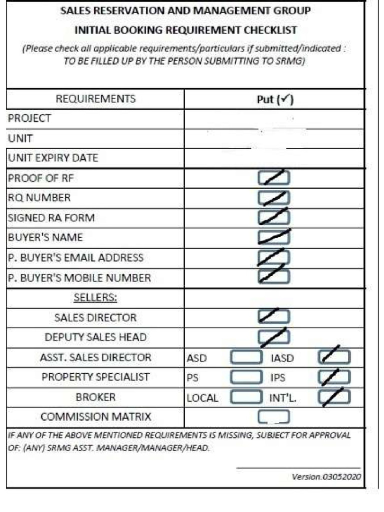 Reservation Docs | PDF