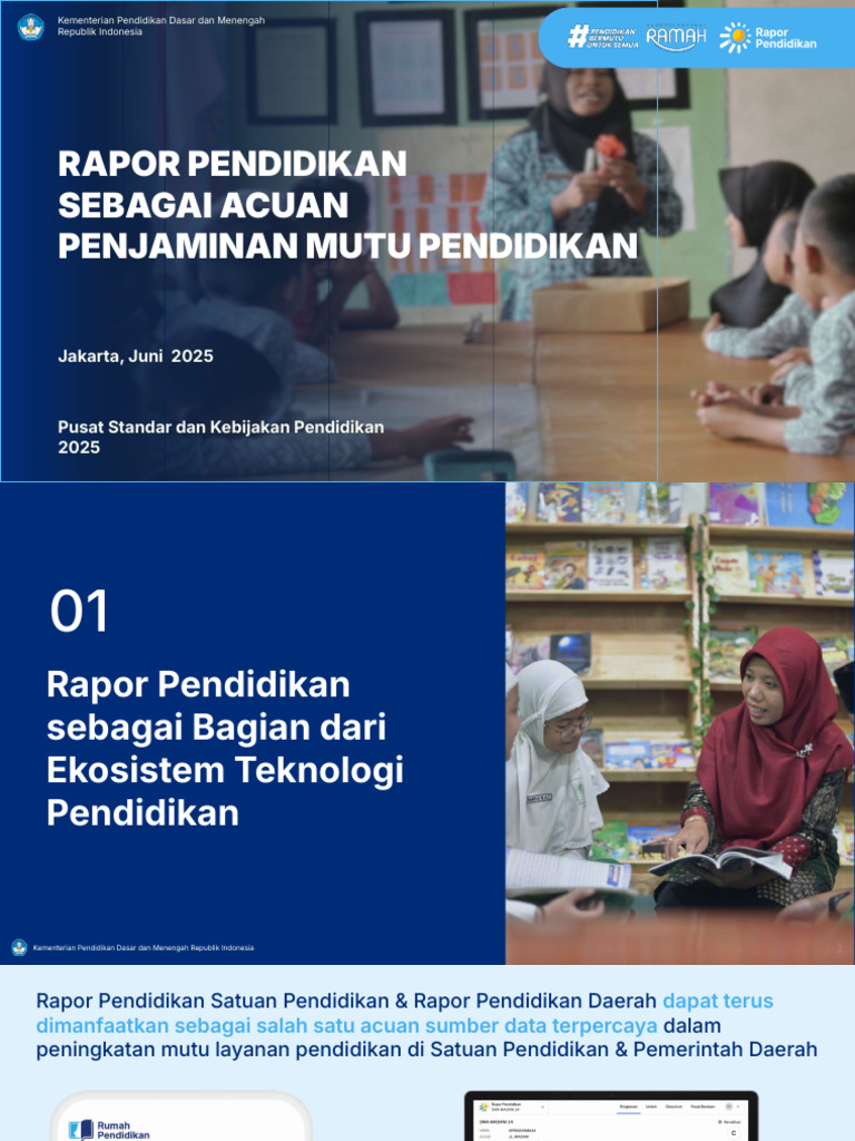 Rapor Pendidikan untuk Mutu Pendidikan | PDF