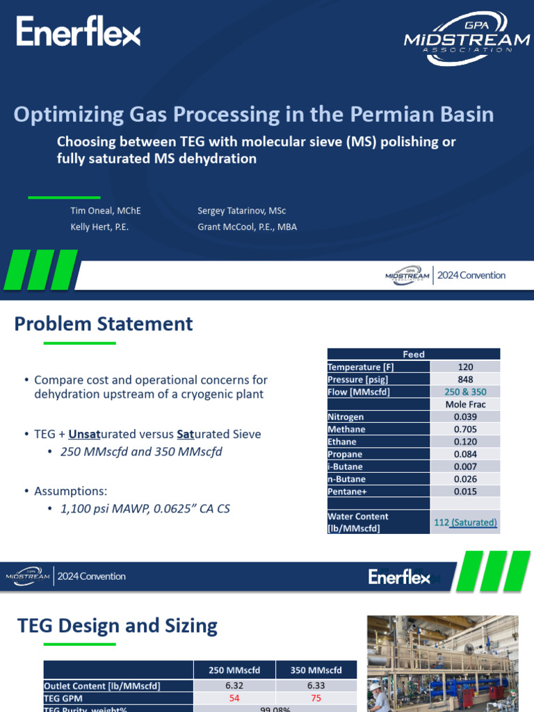 Optimize Gas Processing in PB TEG | PDF | Gases | Chemical Process ...