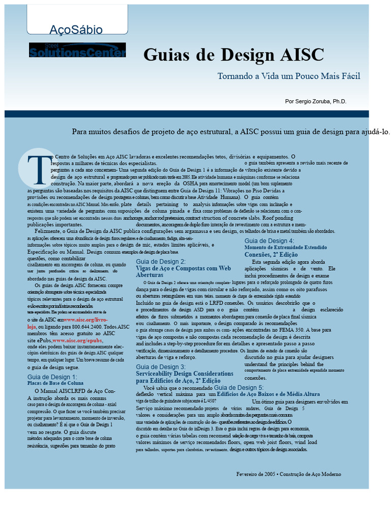 Guias de Design AISC para Estruturas de Aço | PDF | Resistência dos ...