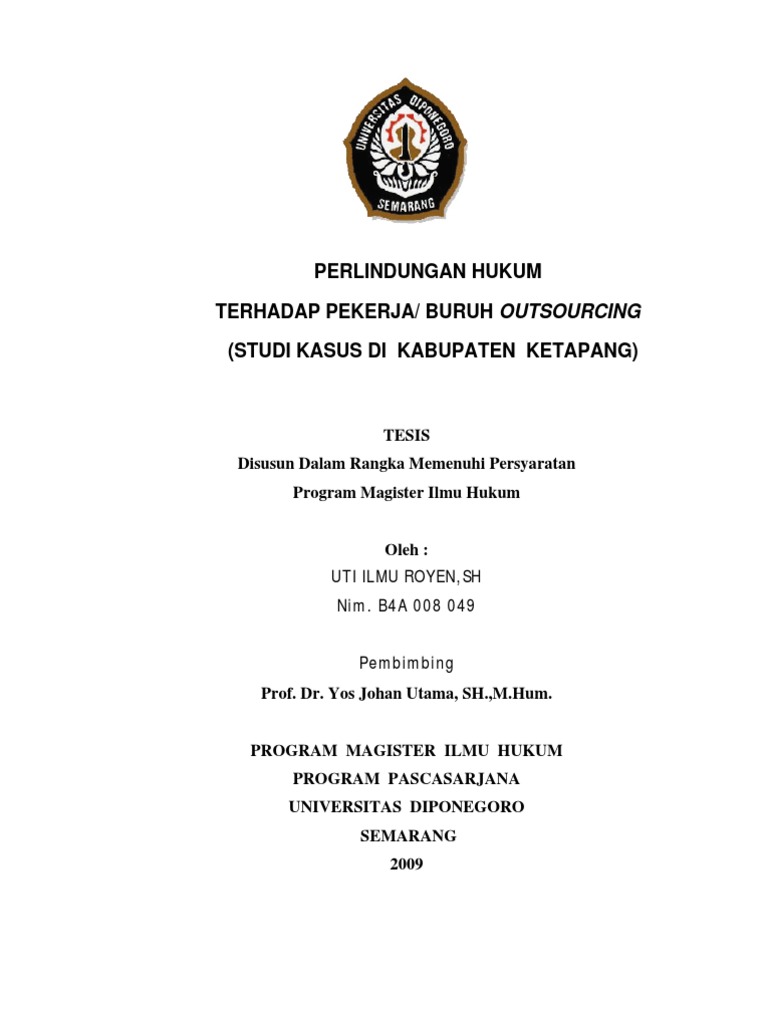 Perlindungan Hkm Terhadap Pekerja Outsourcing