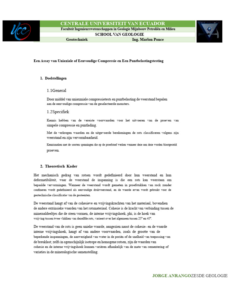 Eenvoudige Compressie en Puntlast | PDF
