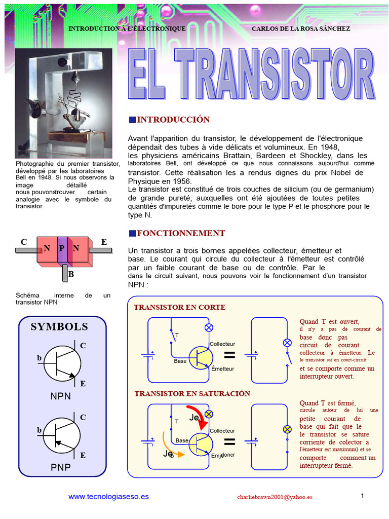 Introduction au Transistor en Électronique | PDF | Transistor ...