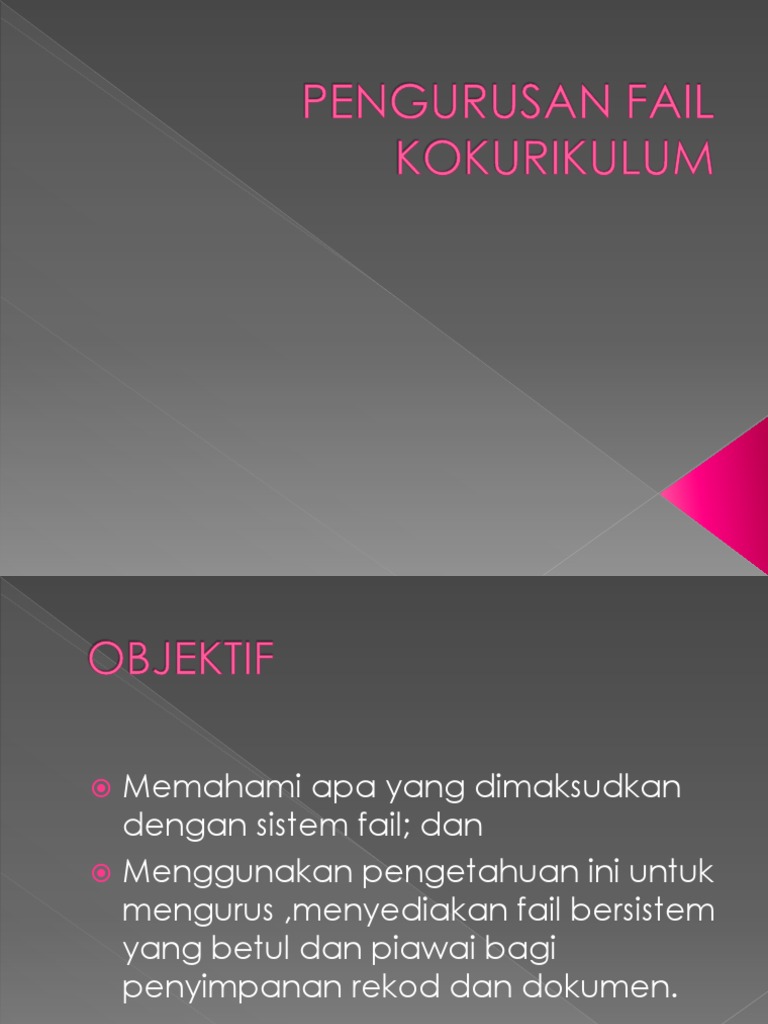 NOTA QSS 4013 Pengurusan Fail | PDF