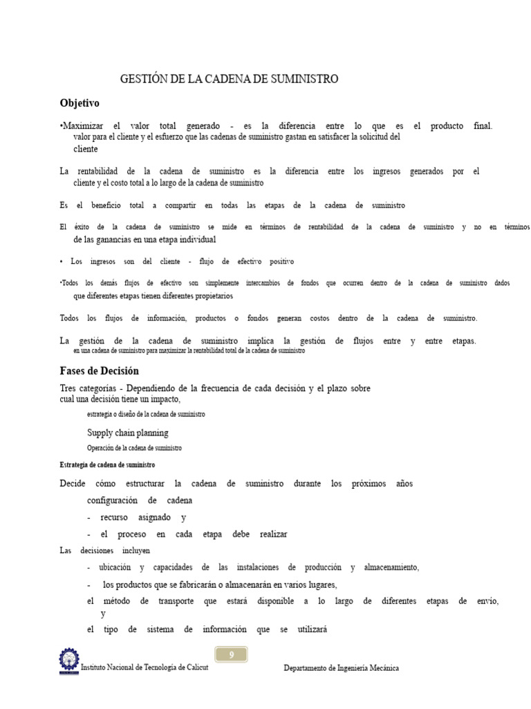Gestión Eficiente de la Cadena de Suministro | PDF | Producto (Negocio ...