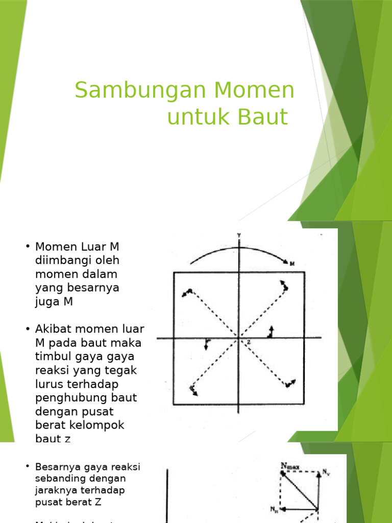 Analisis Momen dan Gaya Reaksi Baut | PDF