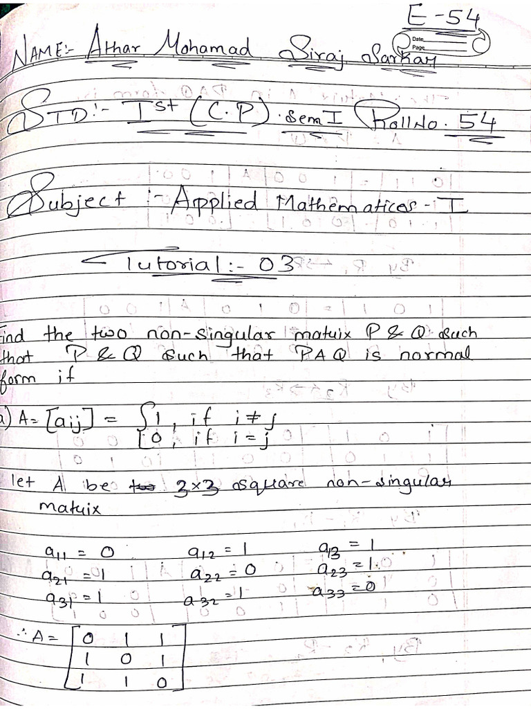 Tutorial 3 | PDF