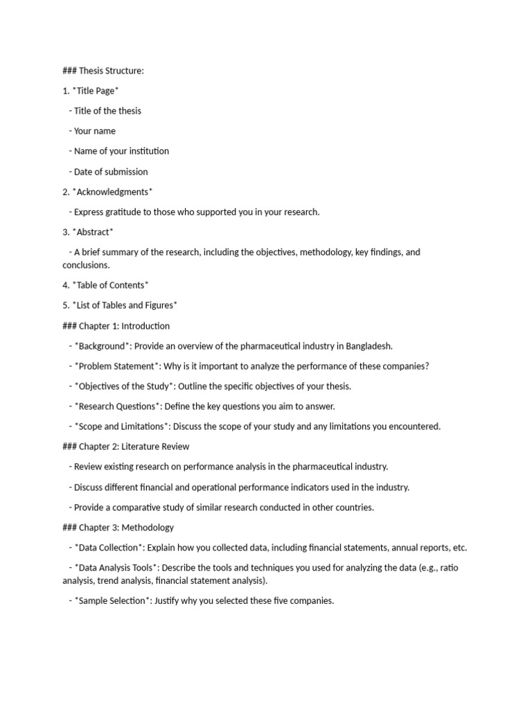 Thesis Structure and Outline | PDF | Data | Thesis