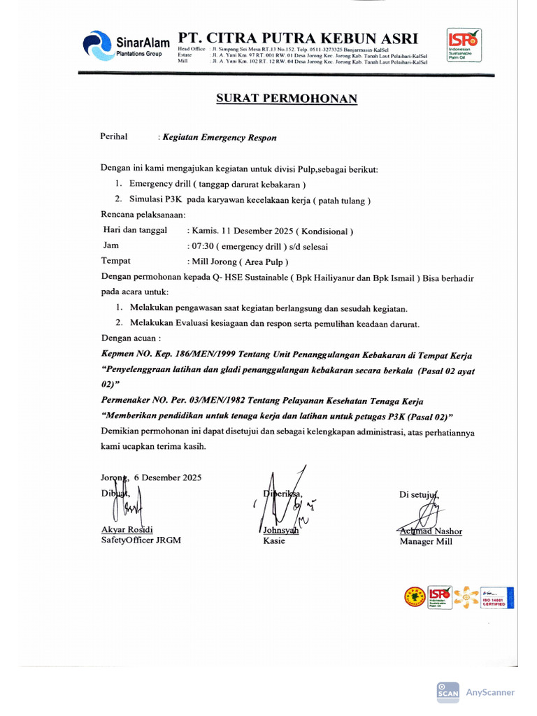 Kegiatan Emergency Respon | PDF