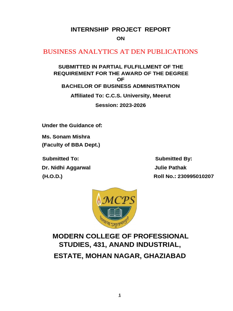 Business Analytics Project Report | PDF | Analytics | Data