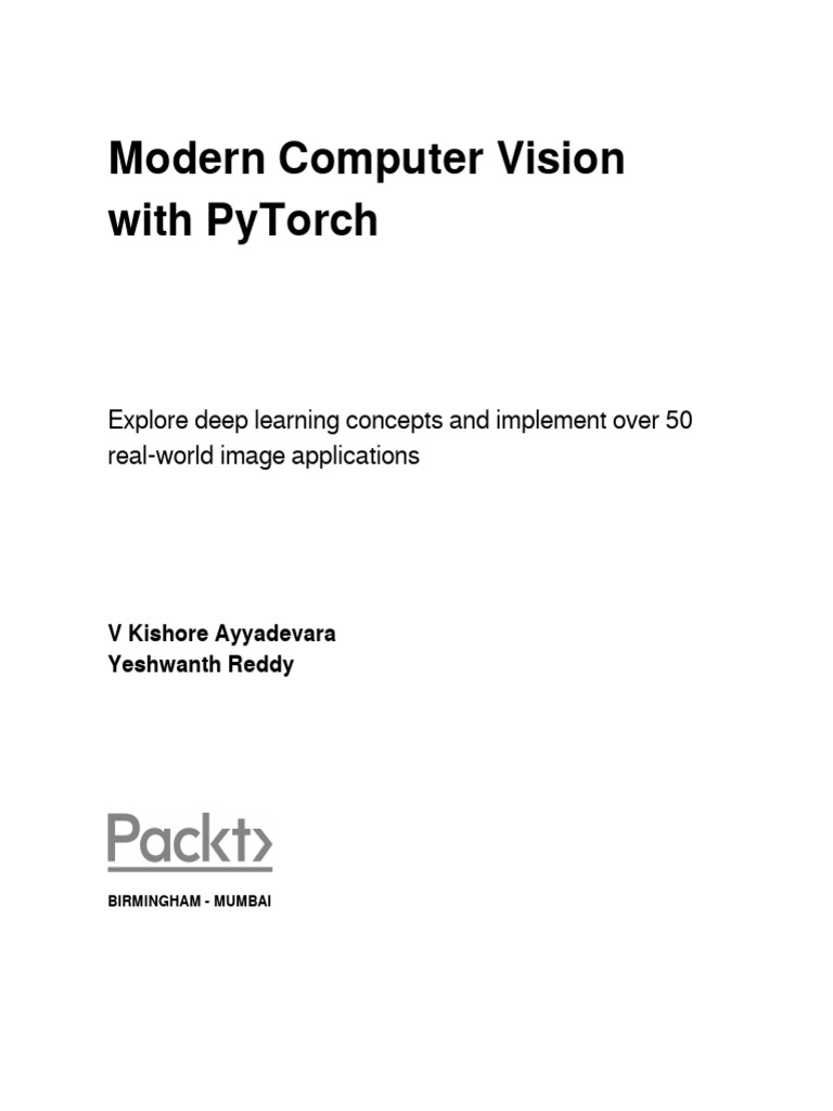 Computer Vision with PyTorch Guide | PDF | Deep Learning | Artificial ...