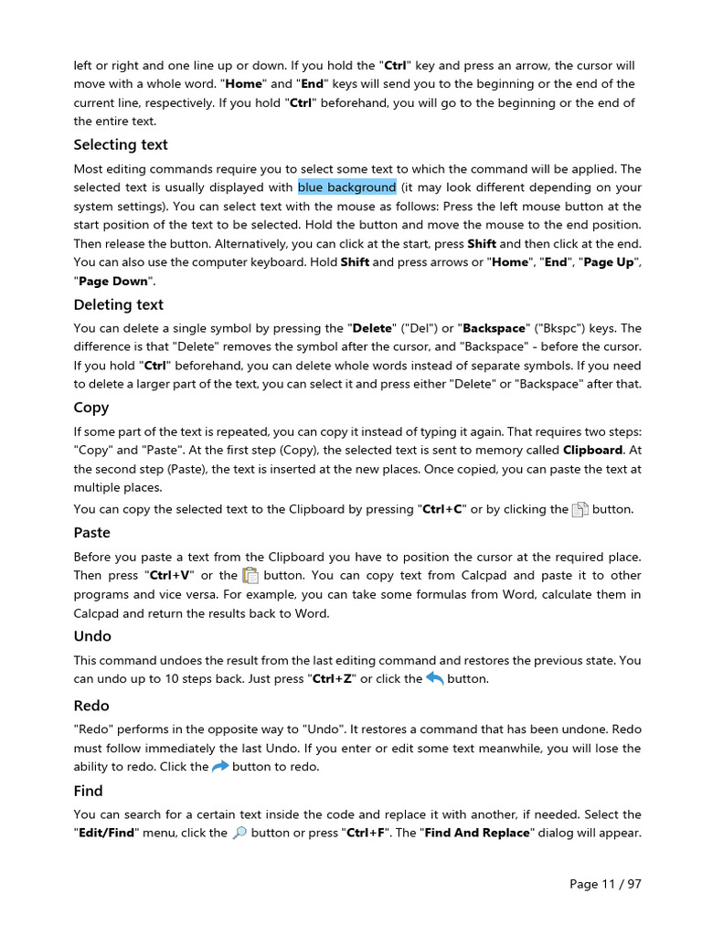 Text Editing Shortcuts Guide | PDF | Trigonometric Functions | Matrix ...