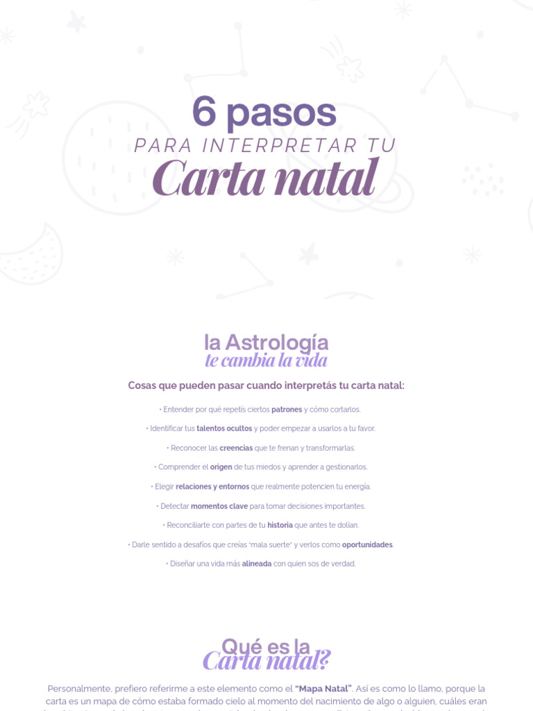 Guía para Interpretar tu Carta Natal | PDF | Horóscopo | Astrología