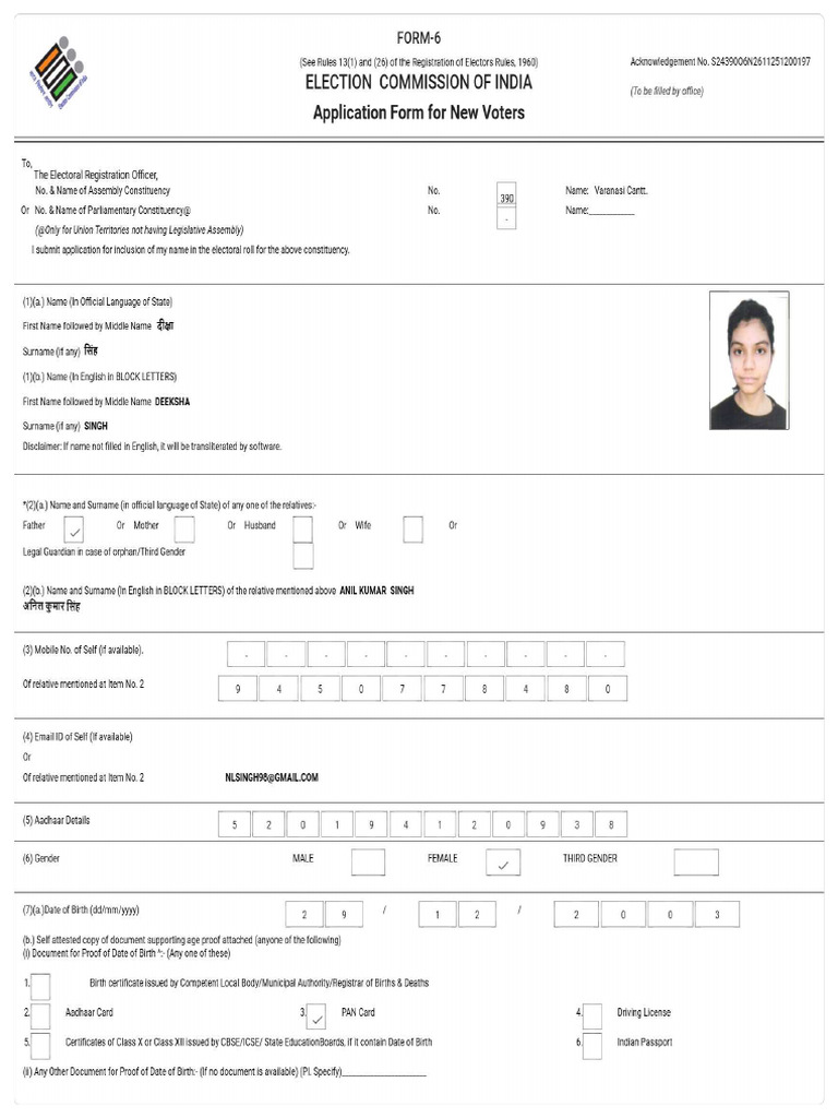 Application Deeksha Eci - pdf-1 | PDF
