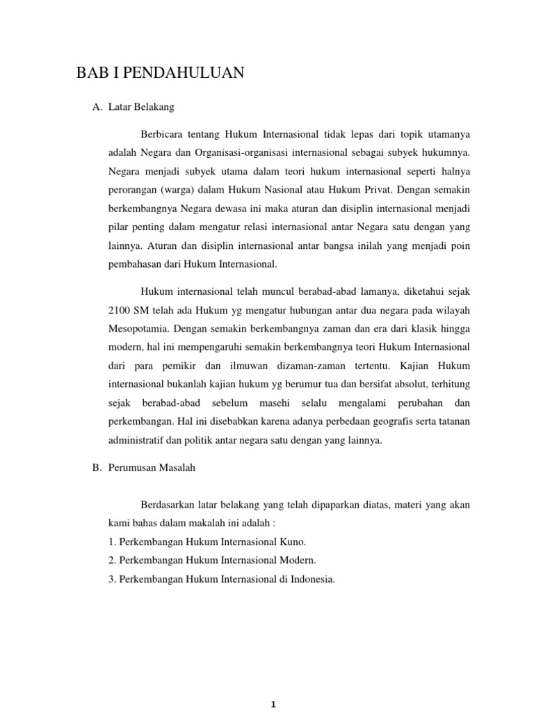 Makalah Hukum Internasional