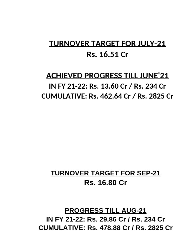 To Target Display Sheet | PDF