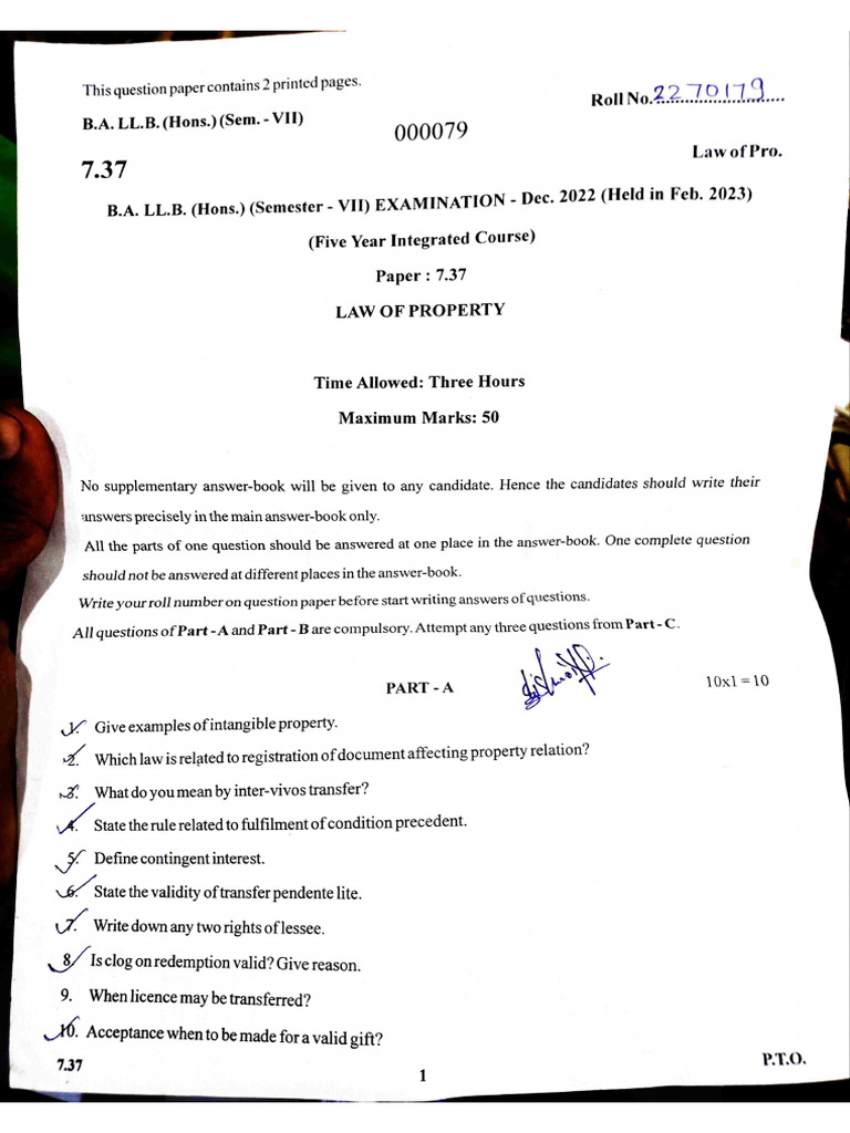 7th Sem 2022 Papers | PDF