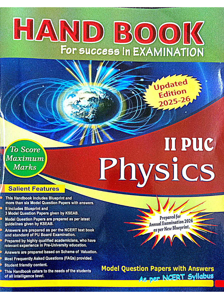 2puc Hand Book Physics | PDF