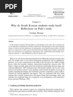 Why Do South Korean Students Study Hard