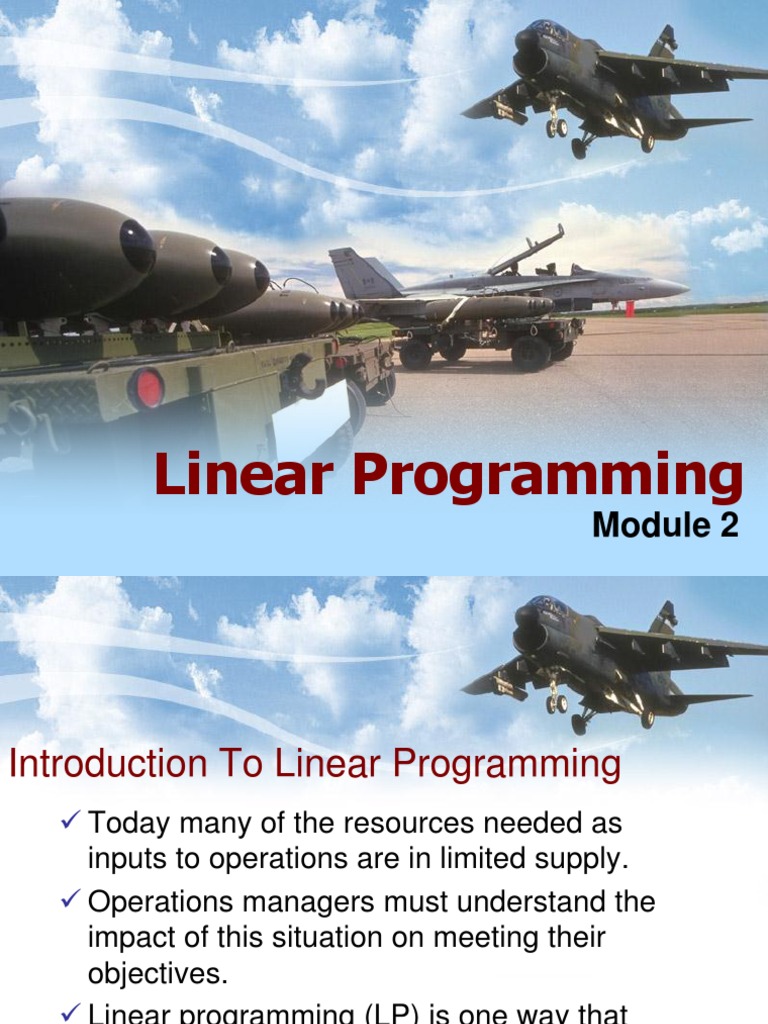 Linear Programming Model 2 MBA | PDF | Linear Programming ...