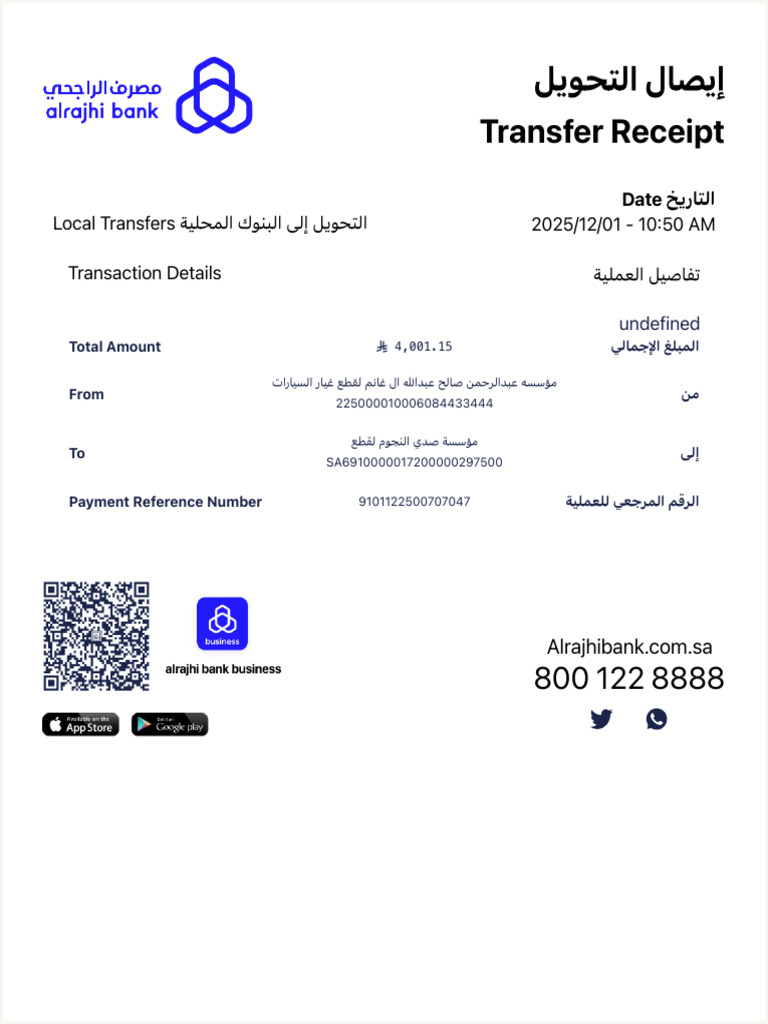 Local Transfer Receipt Details | PDF