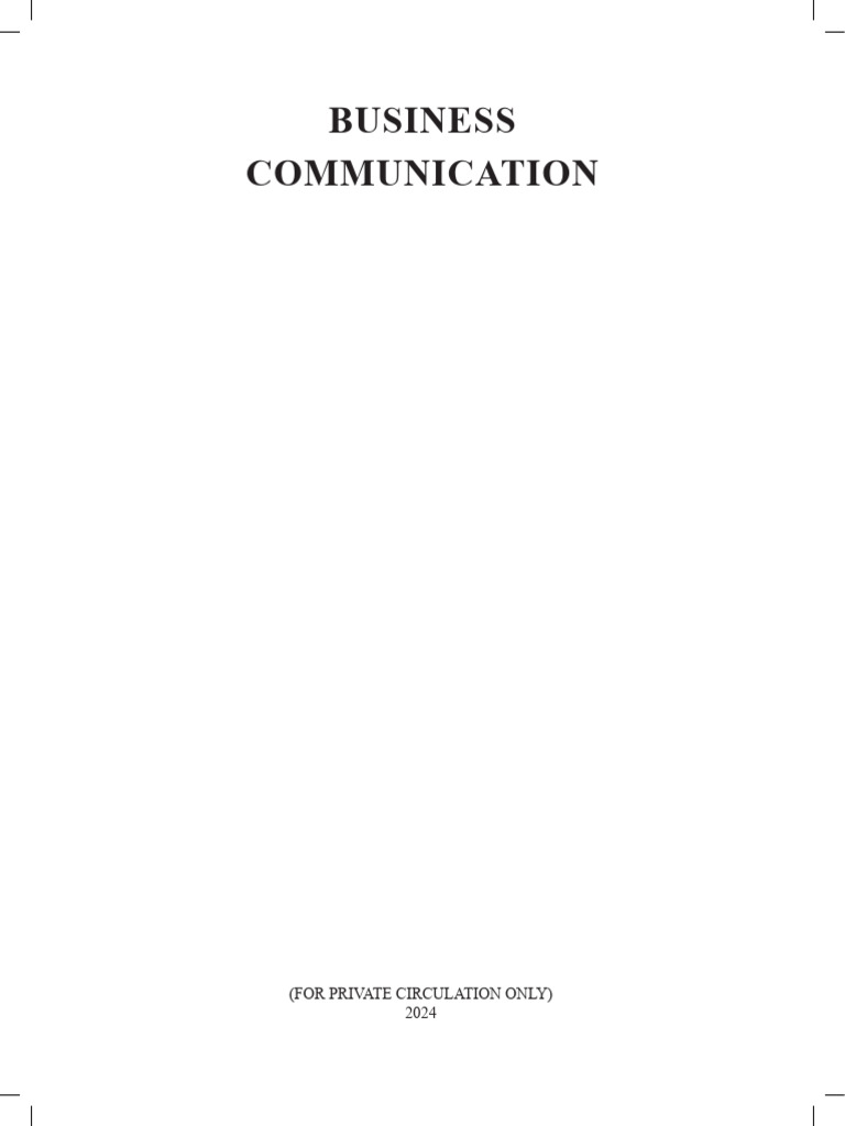 Business Communication Skills Guide | PDF | Communication | Nonverbal ...
