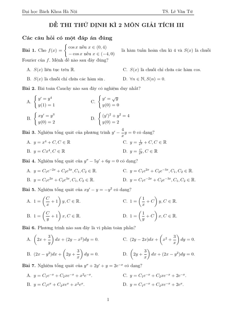 Thi Thử DK2 - Ver 2 | PDF