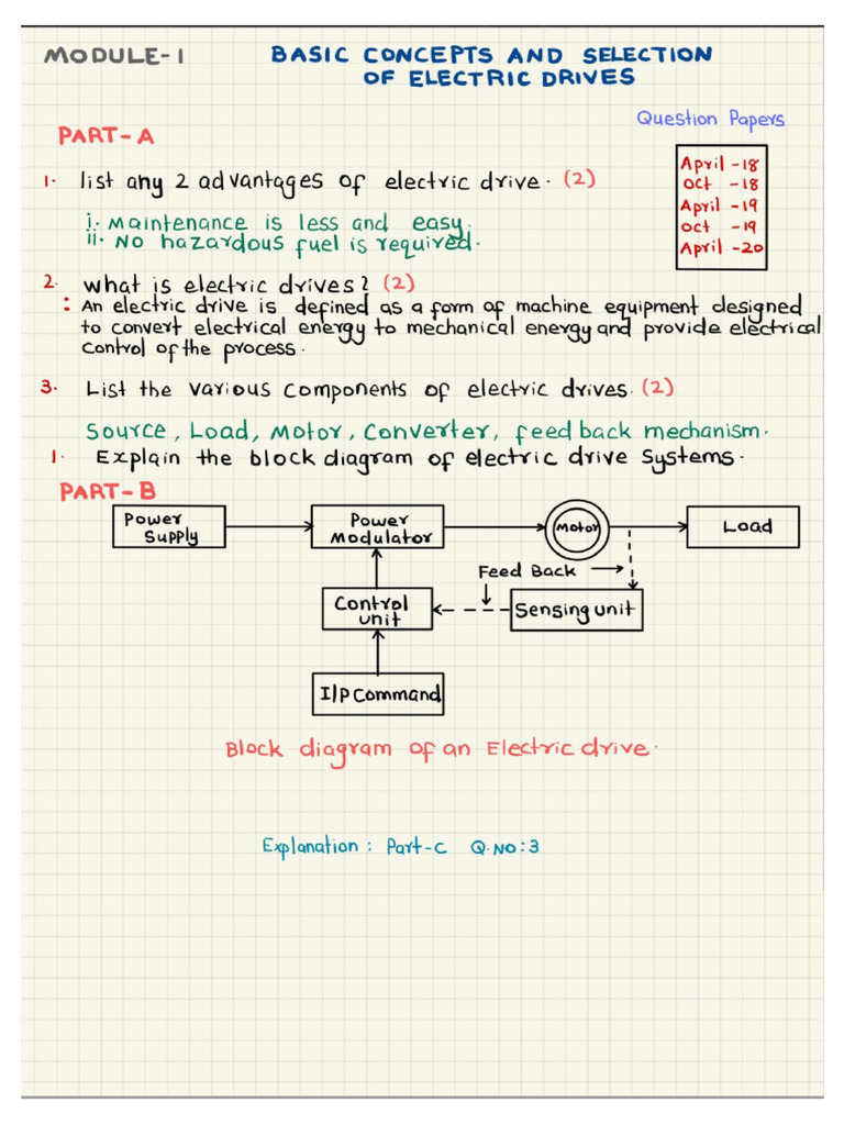Electric Drives Controls Question Bank With Answers Pages Deleted | PDF