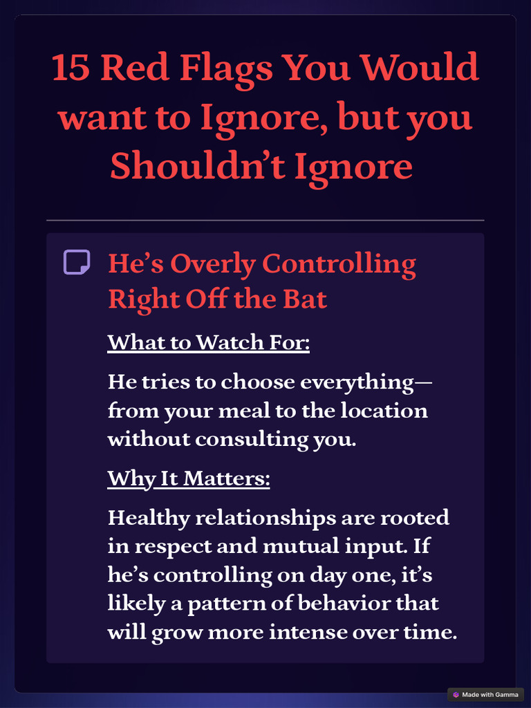15 Relationship Red Flags to Recognize | PDF