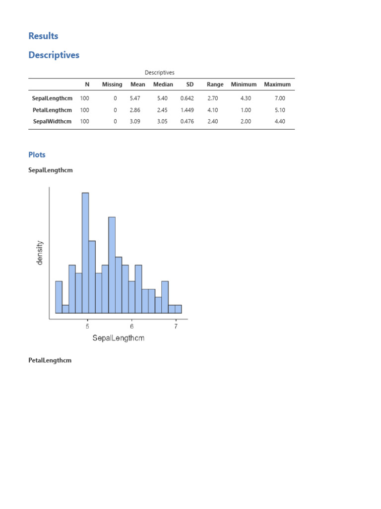 Statistical Analysis of Iris Dataset | PDF