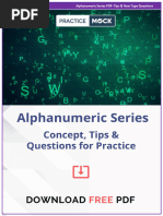 Alphanumeric Series Questions for Bank Exams | PDF | Written Communication