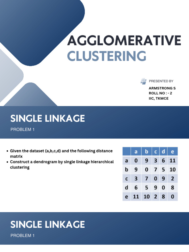 Agglomerative Clustering | PDF | Algorithms | Data Analysis