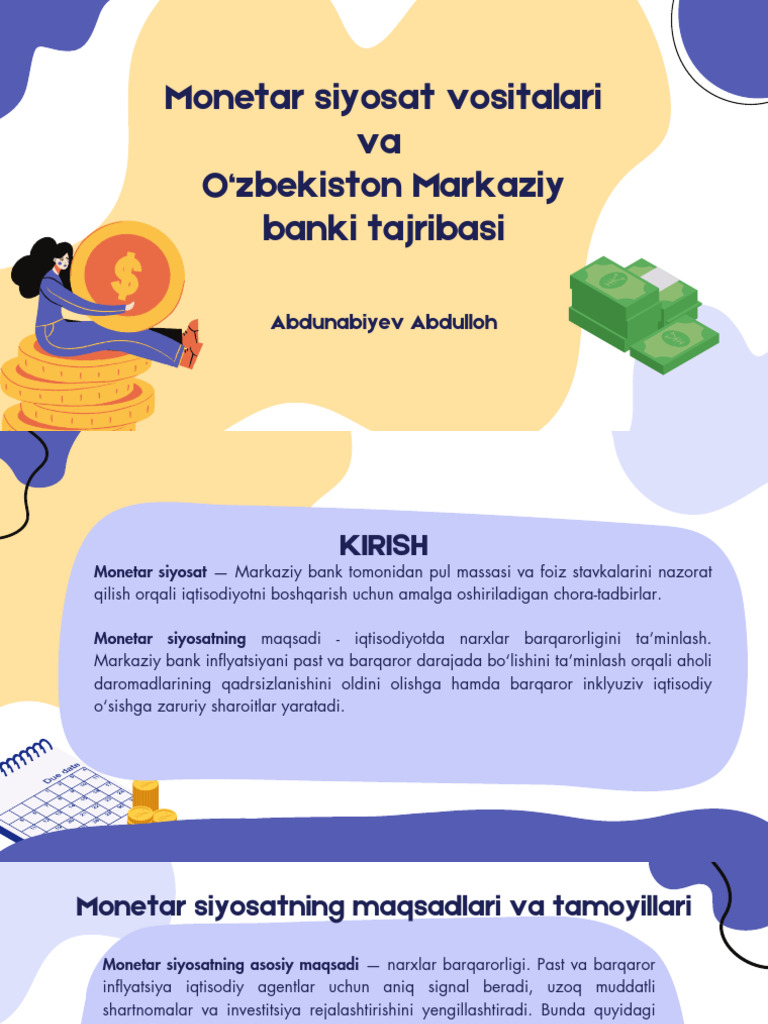 Monetar Siyosati Vositalari | PDF