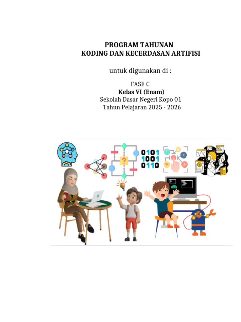 Program Koding & AI Kelas 6 SD 2025-2026 | PDF