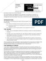 Outline For Summing Up Case in Disciplinary Proceedings