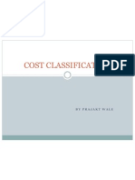 Cost Classification: by Prajakt Wale