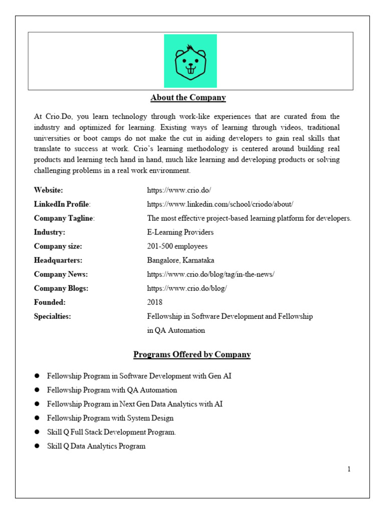 Project-Based Learning for Developers | PDF