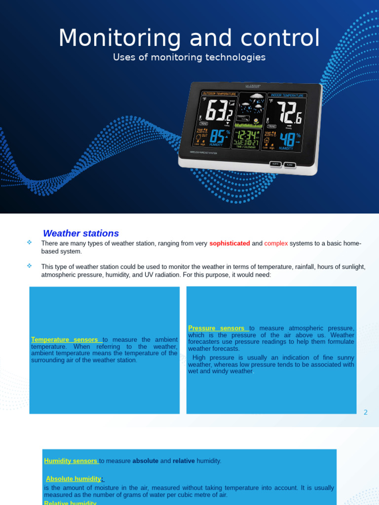 Weather and Environmental Monitoring Systems | PDF | Weather | Humidity