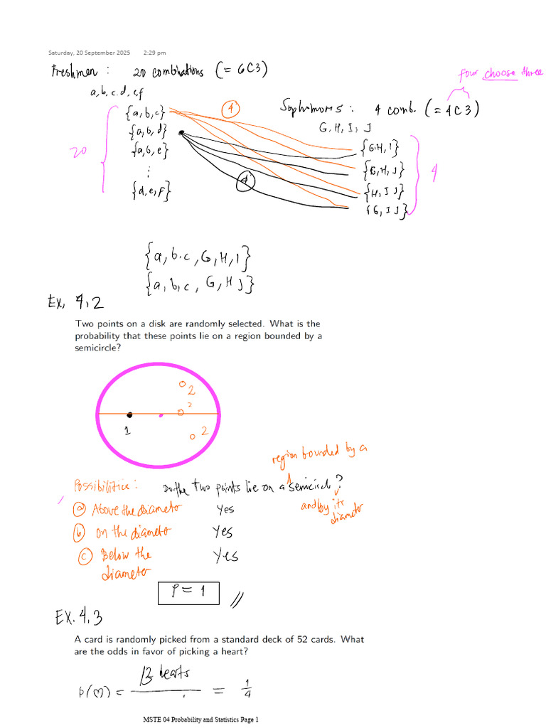 MSTE 04 Probability and Statistics Guide | PDF