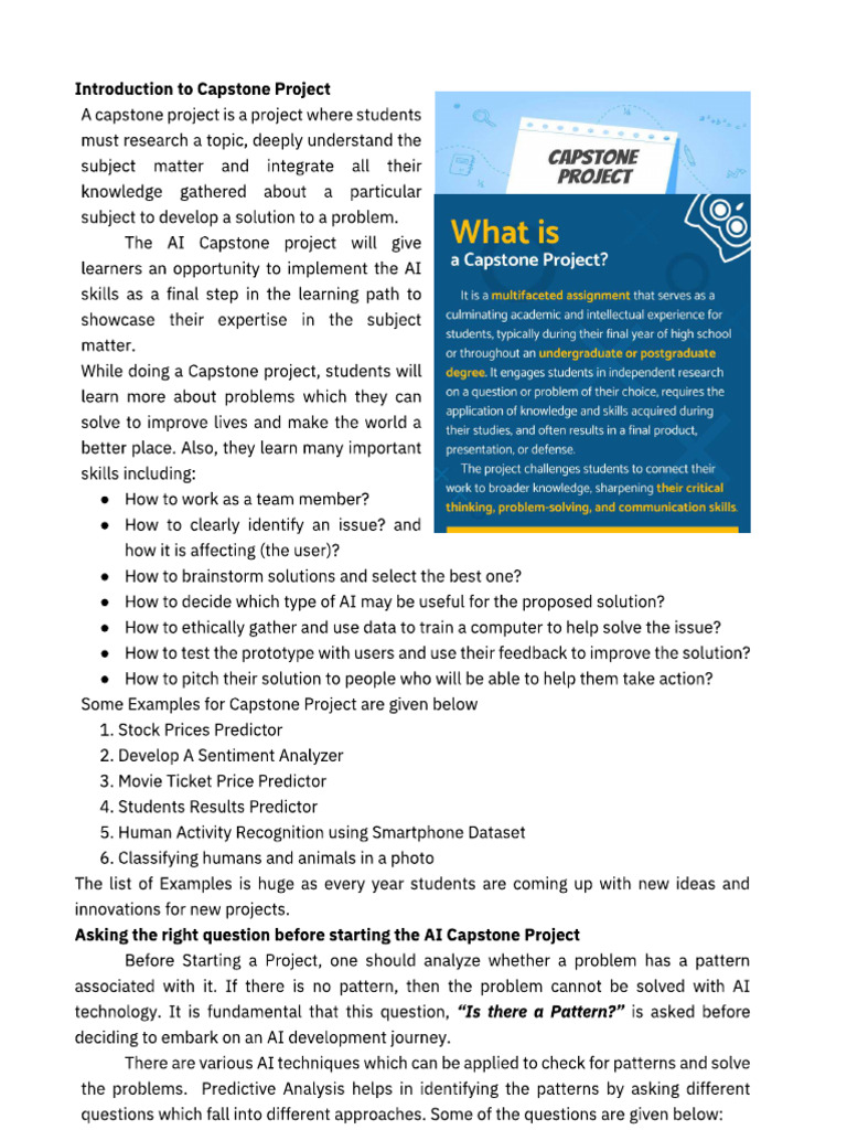Ai - Unit-3 Capstone Project | PDF