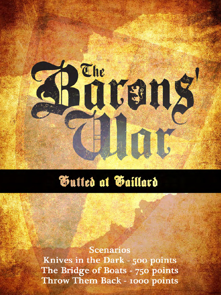 The Barons' War Narrative Campaign | PDF