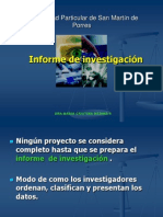 Clase 04 - El Informe de Investigación