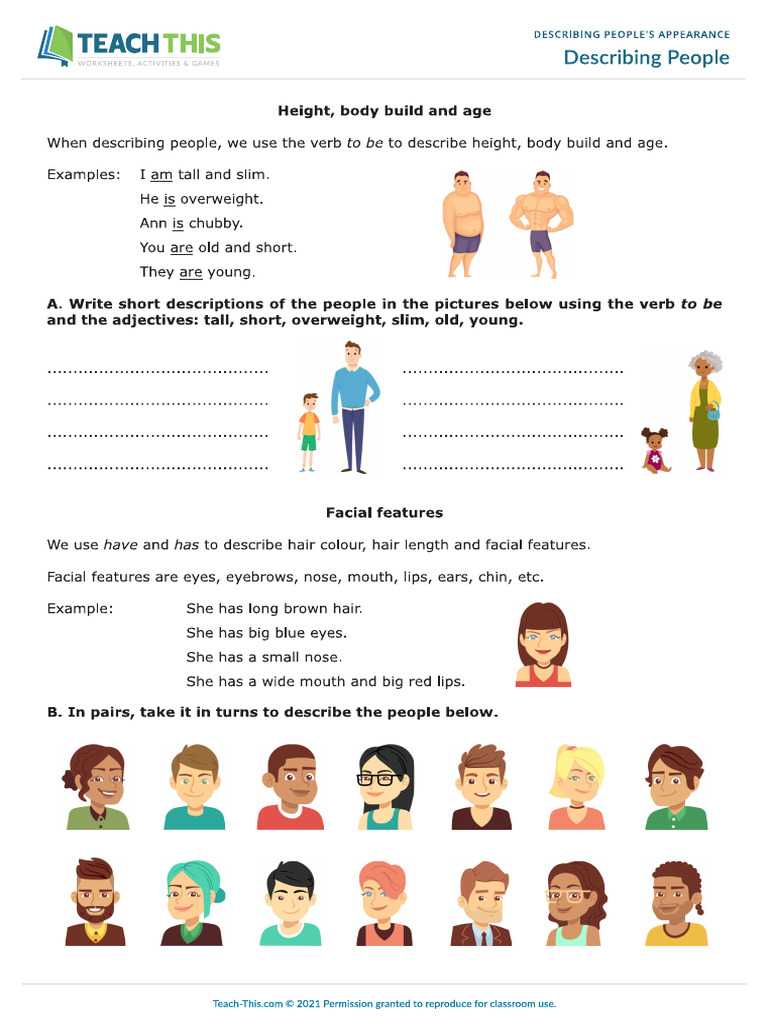 Describing People | PDF