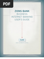 Zions Bank: Business Internet Banking User'S Guide