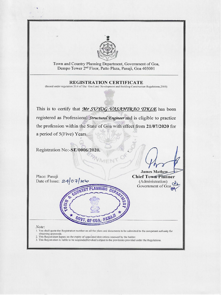 Goa License | PDF