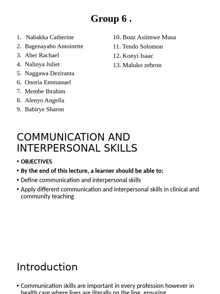 Communication Group 6 | PDF | Communication | Nonverbal Communication
